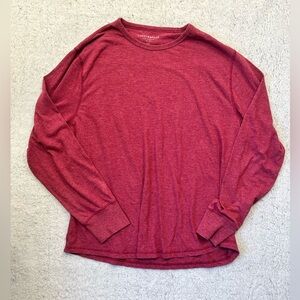 Women's Lucky Brand Red Long Sleeve Shirt Size XXL